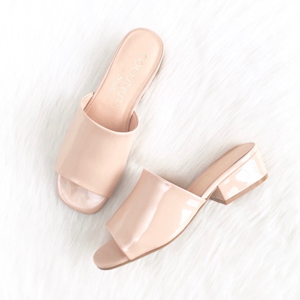 Coconuts by Matisse Nude Patent Mules